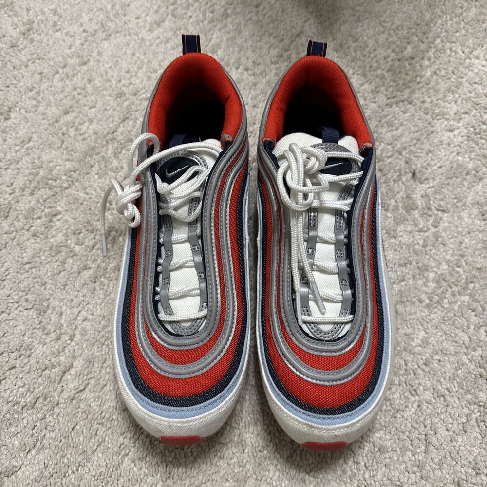 Nike Men AIR MAX 97 DJ5171-600 Athletic Sneakers RED WHITE Shoes Size 10